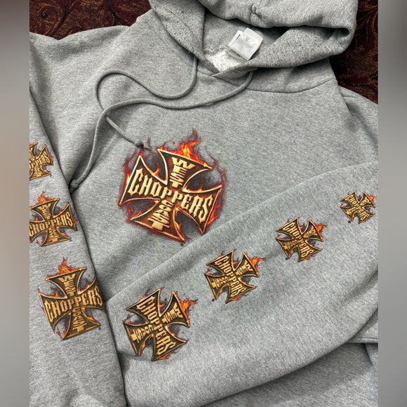 Y2K West Coast Choppers Longbeach Hoodie - Picture 3 of 8
